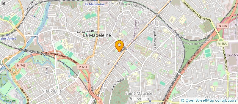 localisation de l'entreprise IN THE BOX à LA MADELEINE