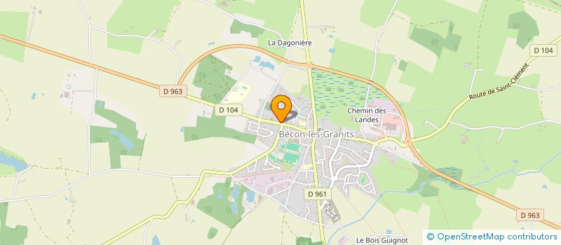 localisation de l'entreprise IN THE BOX à BECON-LES-GRANITS