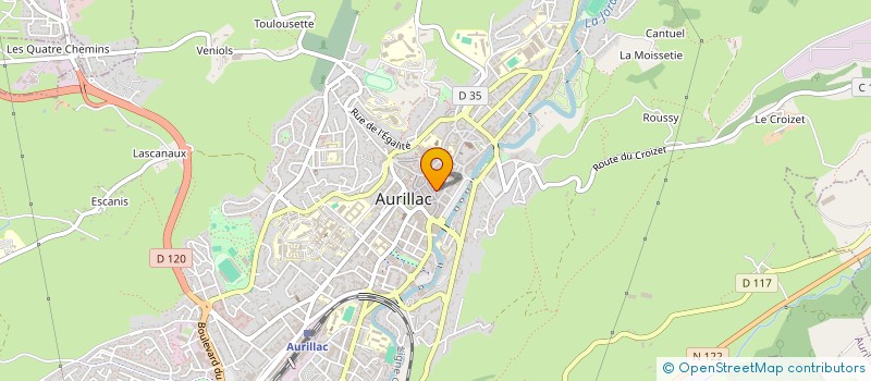 localisation de l'entreprise IN-TIME à AURILLAC