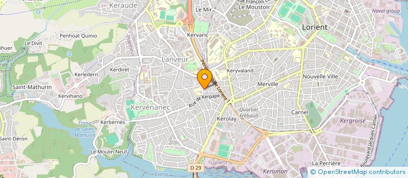 localisation de l'entreprise IN VERSA  LORIENT