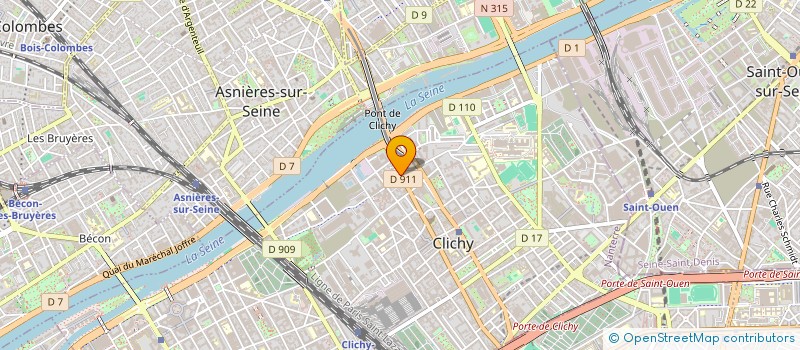 localisation de l'entreprise IN'VES à CLICHY
