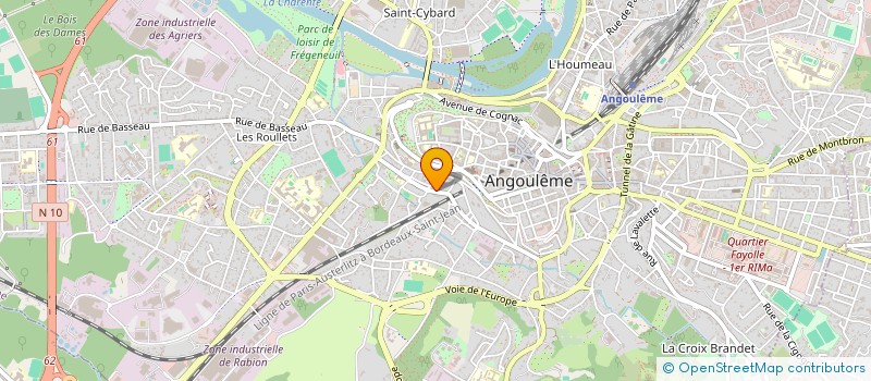 localisation de l'entreprise IN VINO FABULAS à ANGOULEME