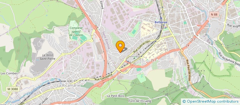 localisation de l'entreprise IN VINO SOCIETAS LA SOCIETE DU VIN  SAINT-ETIENNE