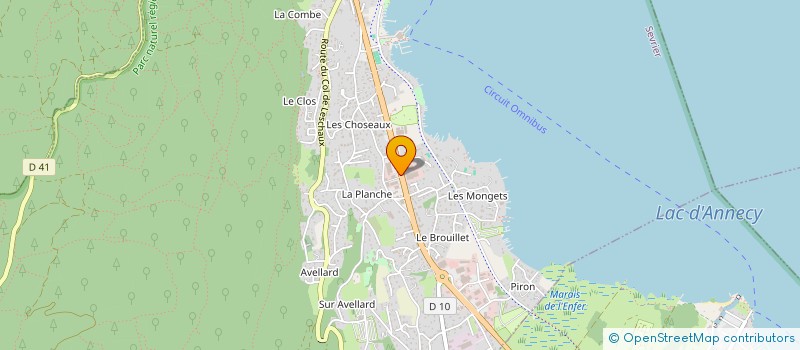 localisation de l'entreprise IN VINO VERITAS  SEVRIER