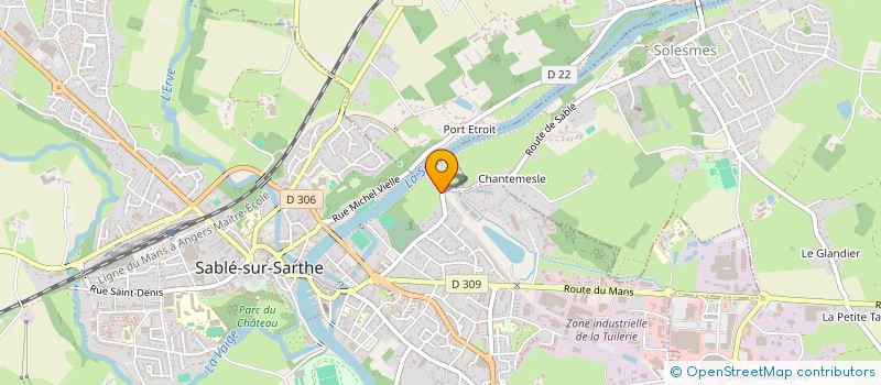 localisation de l'entreprise IN VINOS VERITAS CLUB OENOLOGIQUE  SABLE-SUR-SARTHE