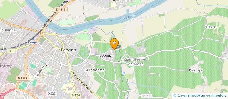 localisation de l'entreprise IN VIV'A à LANGON