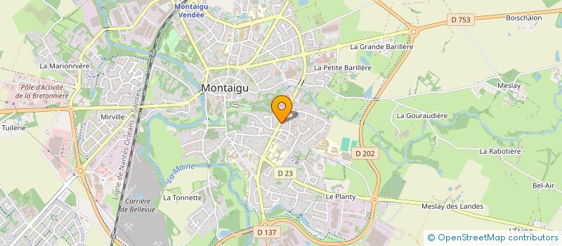 localisation de l'entreprise IN YOUR FACE à MONTAIGU-VENDEE