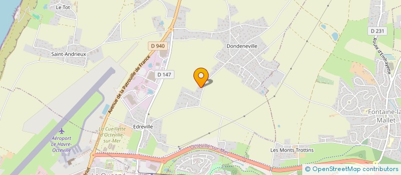 localisation de l'entreprise IN2A INVEST  OCTEVILLE-SUR-MER