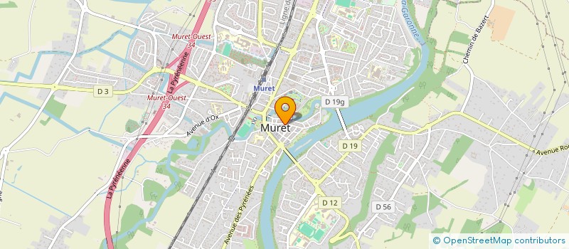 localisation de l'entreprise IN2EH  MURET