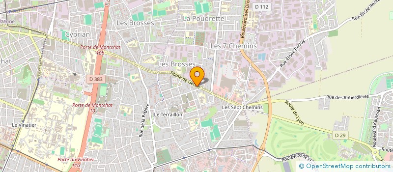 localisation de l'entreprise IN2M TRANSPORTS à BRON