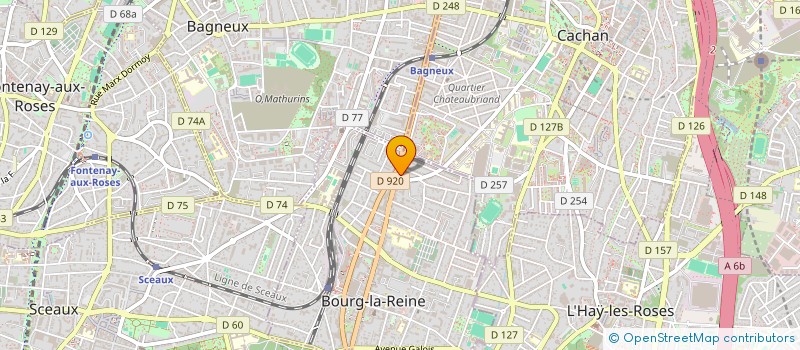 localisation de l'entreprise IN3A à BOURG-LA-REINE