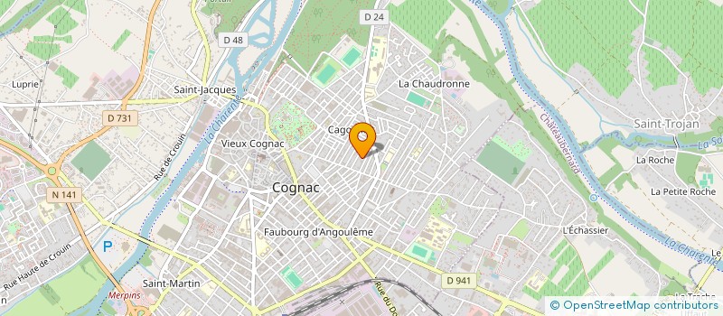 localisation de l'entreprise IN6DANCE CREW à COGNAC