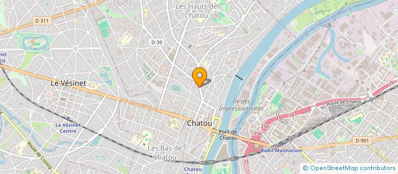 localisation de l'entreprise INA CONSEIL  CHATOU