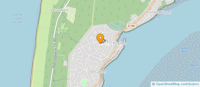 localisation de l'entreprise INA STUDIO  LEGE-CAP-FERRET