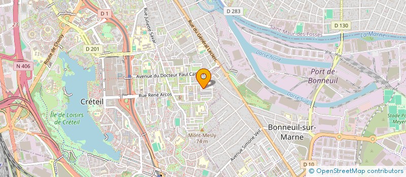 localisation de l'entreprise INA TP  CRETEIL