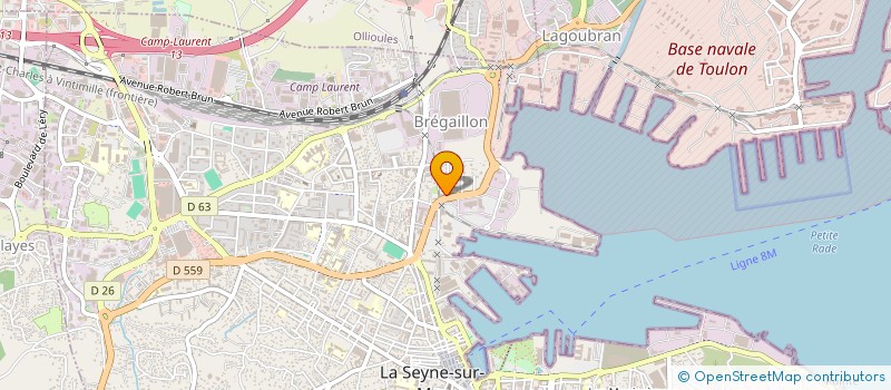 localisation de l'entreprise INABOX à LA SEYNE-SUR-MER