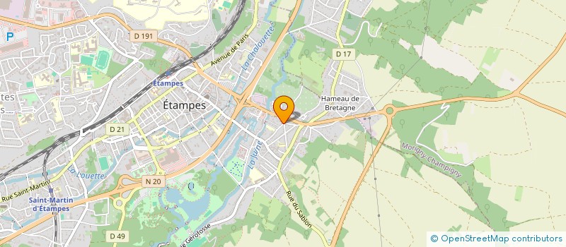 localisation de l'entreprise INACCESS à ETAMPES