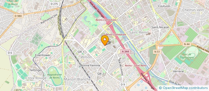 localisation de l'entreprise INACIA  REIMS