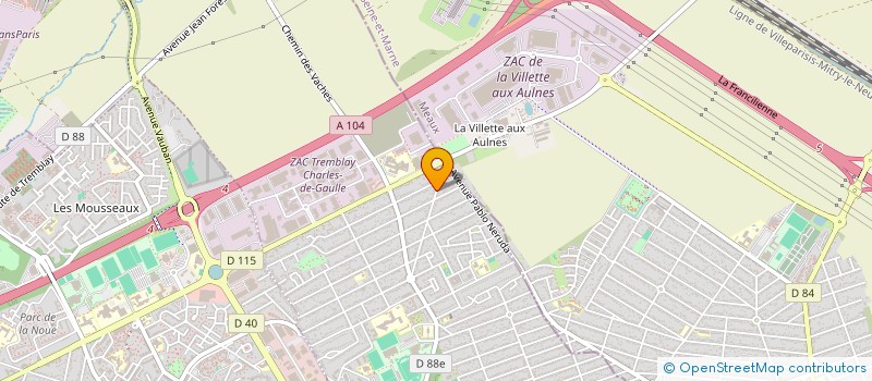localisation de l'entreprise INACIO à TREMBLAY-EN-FRANCE