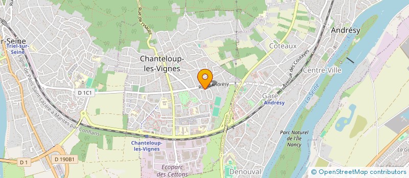 localisation de l'entreprise INACIO ISOLATION à CHANTELOUP-LES-VIGNES
