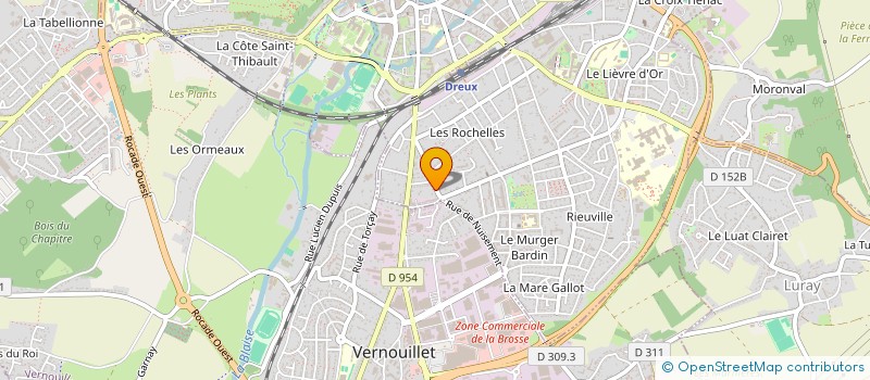 localisation de l'entreprise INADENT à DREUX