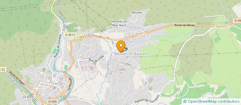 localisation de l'entreprise INADSO  MOULES-ET-BAUCELS