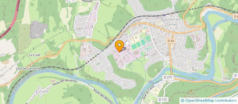 localisation de l'entreprise INAEL  BAUME-LES-DAMES