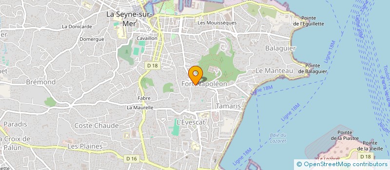 localisation de l'entreprise INAFLIX ASSOCIATION DE PRODUCTION ET AUDIOVISUELLE  LA SEYNE-SUR-MER