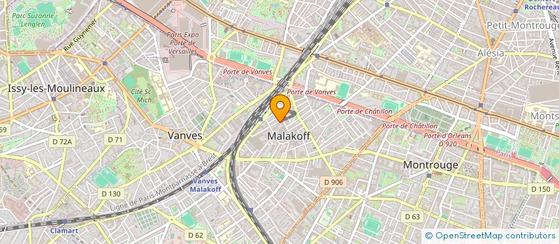 localisation de l'entreprise INAHO  MALAKOFF