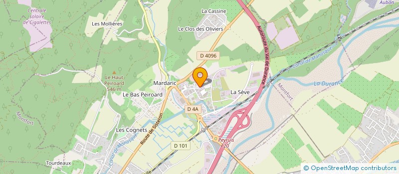 localisation de l'entreprise INAIS  PEYRUIS