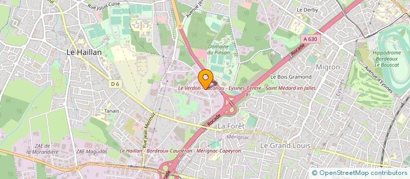 localisation de l'entreprise INAL  EYSINES