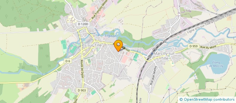 localisation de l'entreprise INAL SARL  IS-SUR-TILLE