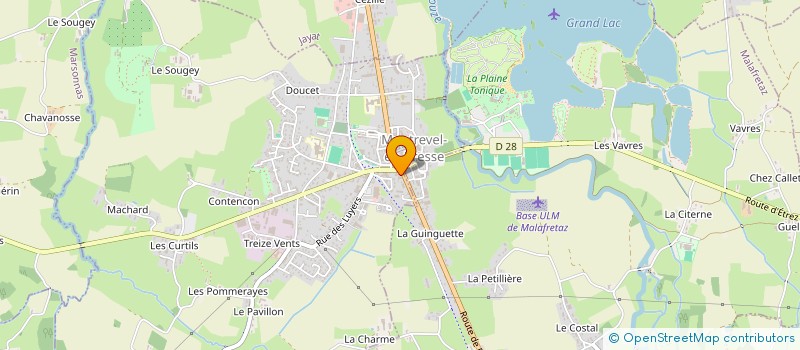 localisation de l'entreprise INALIA  MONTREVEL-EN-BRESSE