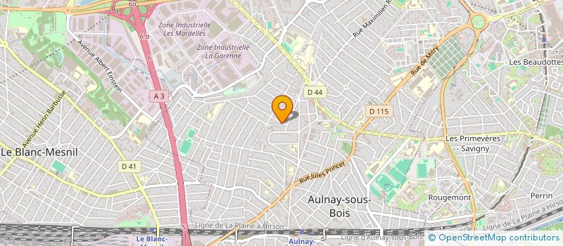 localisation de l'entreprise INALIS CONSEIL SAS à AULNAY-SOUS-BOIS