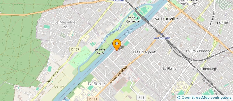 localisation de l'entreprise INALOG à SARTROUVILLE