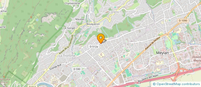 localisation de l'entreprise INALPS  CORENC