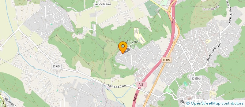 localisation de l'entreprise INALTO à BOUC-BEL-AIR