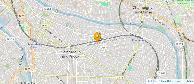 localisation de l'entreprise INALYA TRANSPORT à SAINT-MAUR-DES-FOSSES