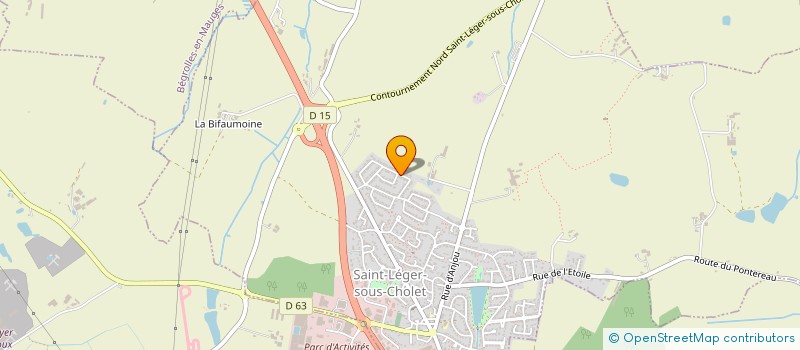 localisation de l'entreprise INAM  SAINT-LEGER-SOUS-CHOLET