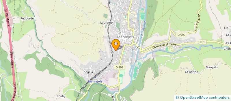 localisation de l'entreprise INAMBAL  MARVEJOLS