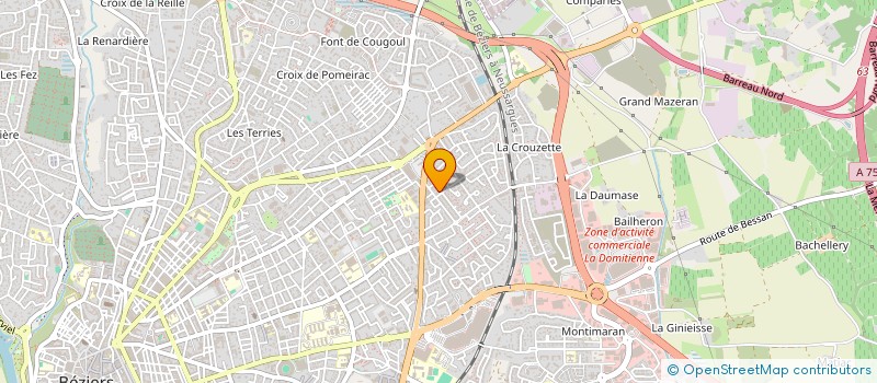 localisation de l'entreprise INAN CONCEPT  BEZIERS