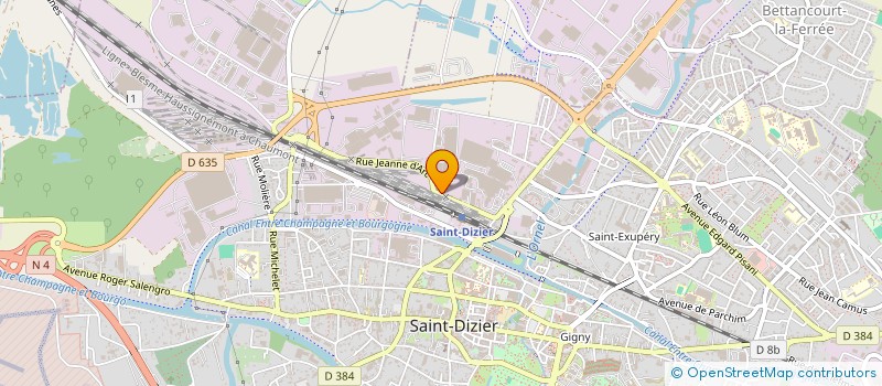 localisation de l'entreprise INANEO  SAINT-DIZIER