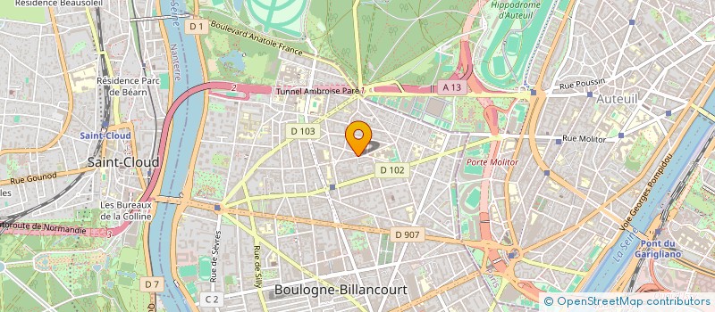 localisation de l'entreprise INAOR  BOULOGNE-BILLANCOURT