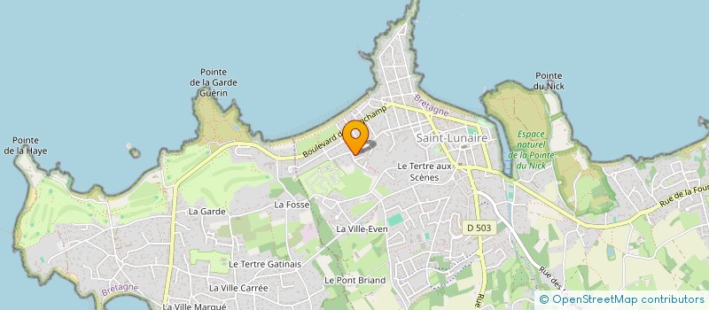 localisation de l'entreprise INAPHARM à SAINT-LUNAIRE