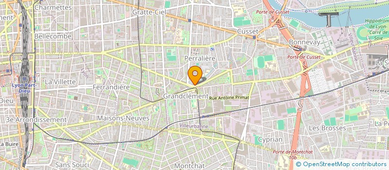 localisation de l'entreprise INARI  VILLEURBANNE