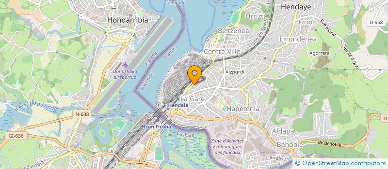 localisation de l'entreprise INARKO  HENDAYE