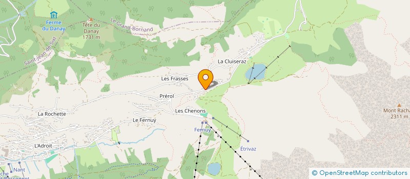 localisation de l'entreprise INARPA à LA CLUSAZ