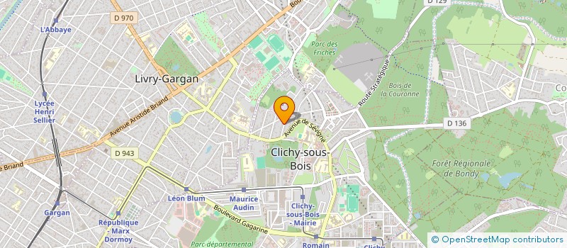 localisation de l'entreprise INAS VTC à CLICHY-SOUS-BOIS