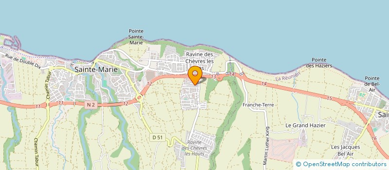 localisation de l'entreprise INATEC-OI à SAINTE MARIE