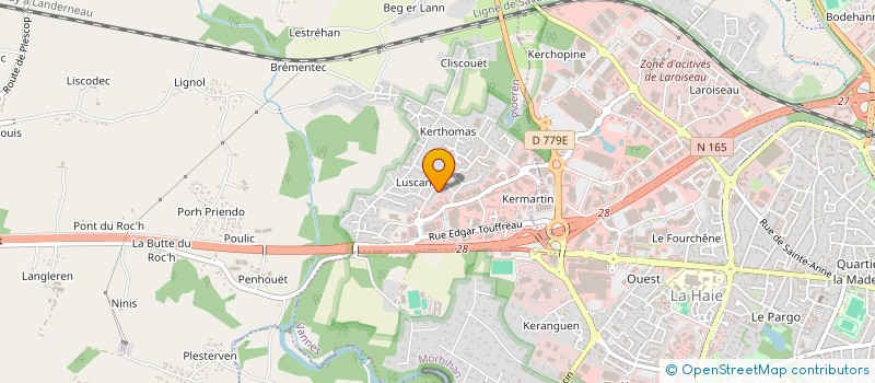 localisation de l'entreprise INAUDY  PLOEREN